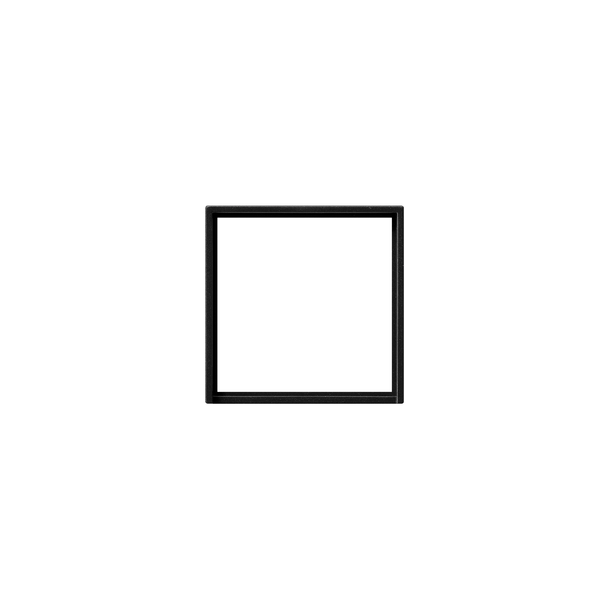 GIRA - Adapterrahmen, für Fremdgeräte mit Zentralplatte 50 x 50 mm, Standard 55, schwarz matt