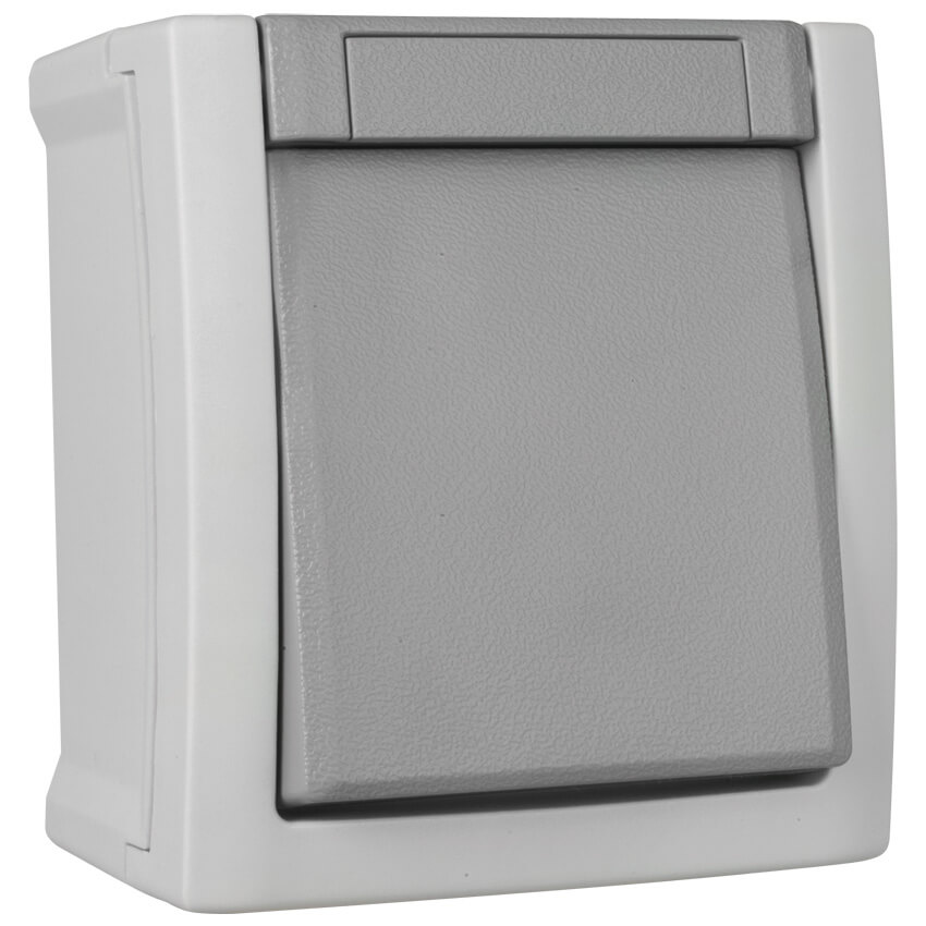 Panasonic® - AP/FR - PACIFIC - grau/dunkelgrau -Taster, Schließer