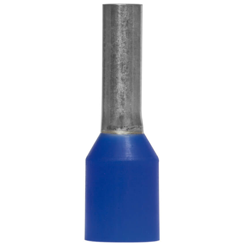 Aderendhülse, Isoliert, für 1 Eingang, 2,5², 15/8 mm, blau