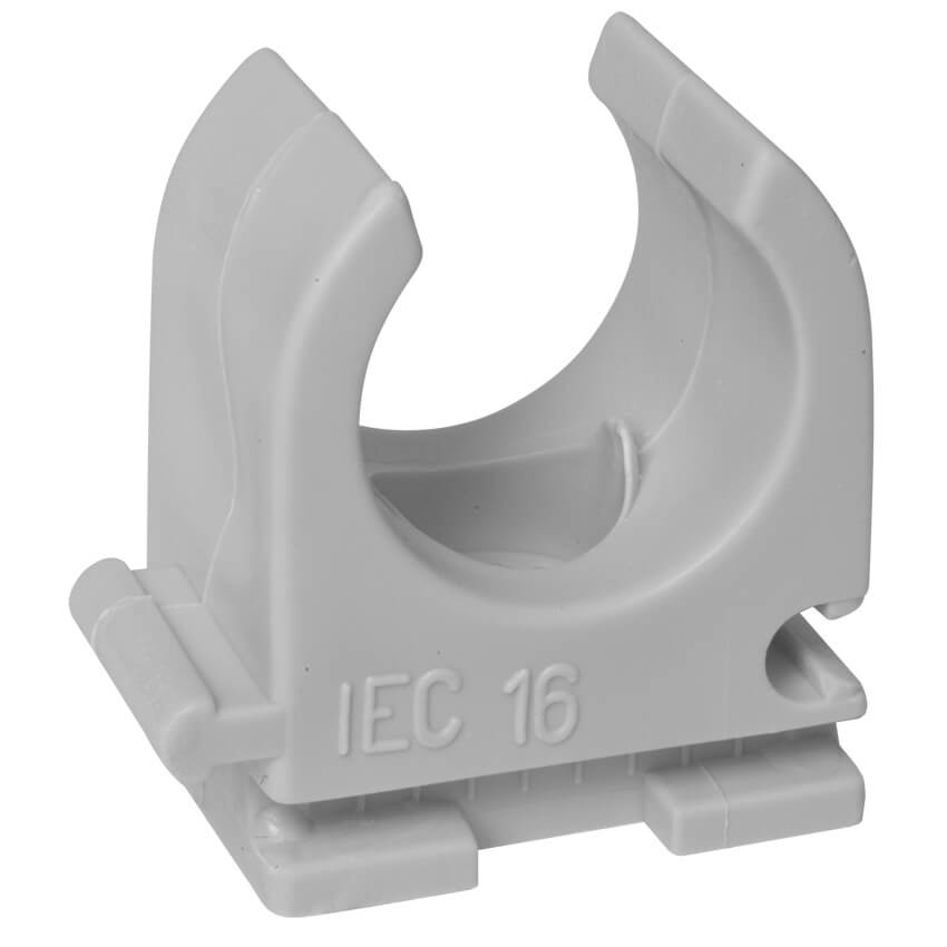 HUP® - Reihen-Klemmschelle, Pg 9, IRO 13,5, M 16, halogenfrei, M 6 Langloch, grau, 100 St.