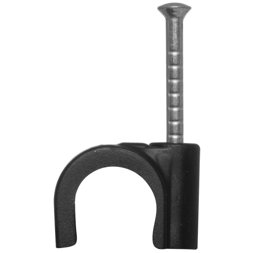 ISO-Nagel-Clip, mit Nagel, tiefschwarz-12 mm