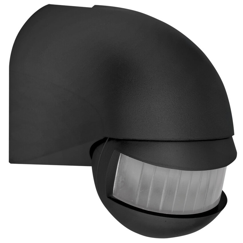 AP-Bewegungsmelder 180°, bis 12 m, schwarz