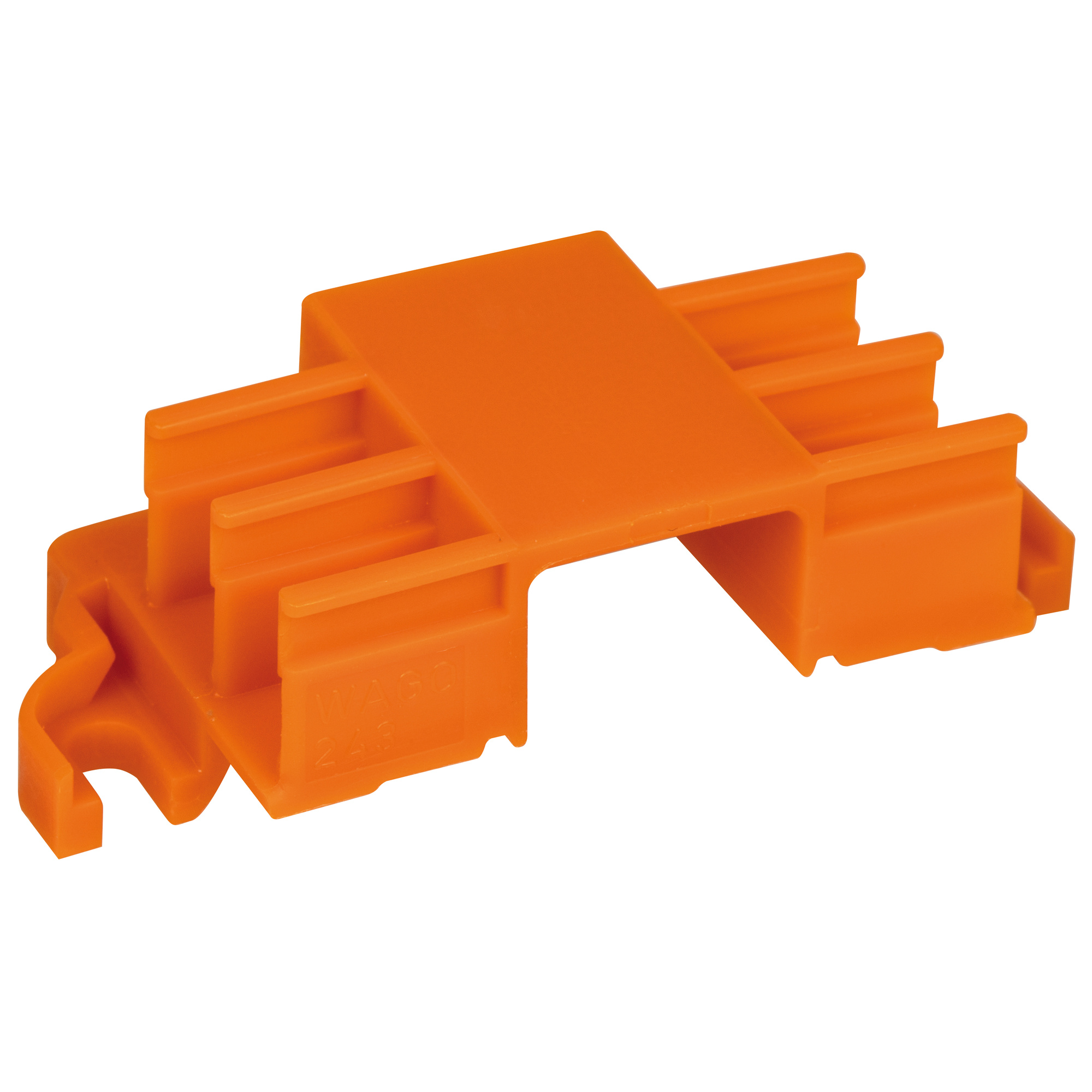 Befestigungsadapter, für 6 Micro-Steckklemmen, orange