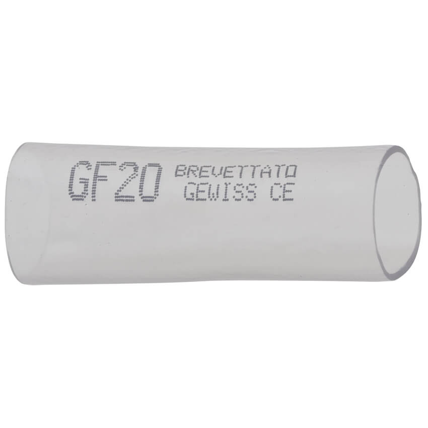 GEWISS® - Verbindungsmuffe für  gewelltes Rohr, transparent-M 20 mm