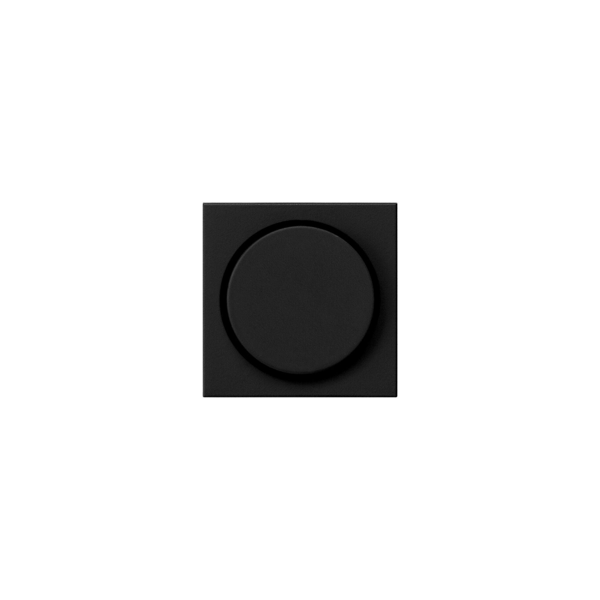 GIRA - Abdeckung, für Dreh-Dimmer, Standard 55, schwarz matt