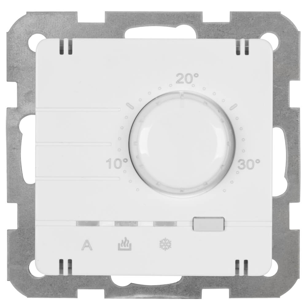 Panasonic® - Kombi-Raumthermostat, elektronisch, Zentralplatte 55 x 55 mm, reinweiß