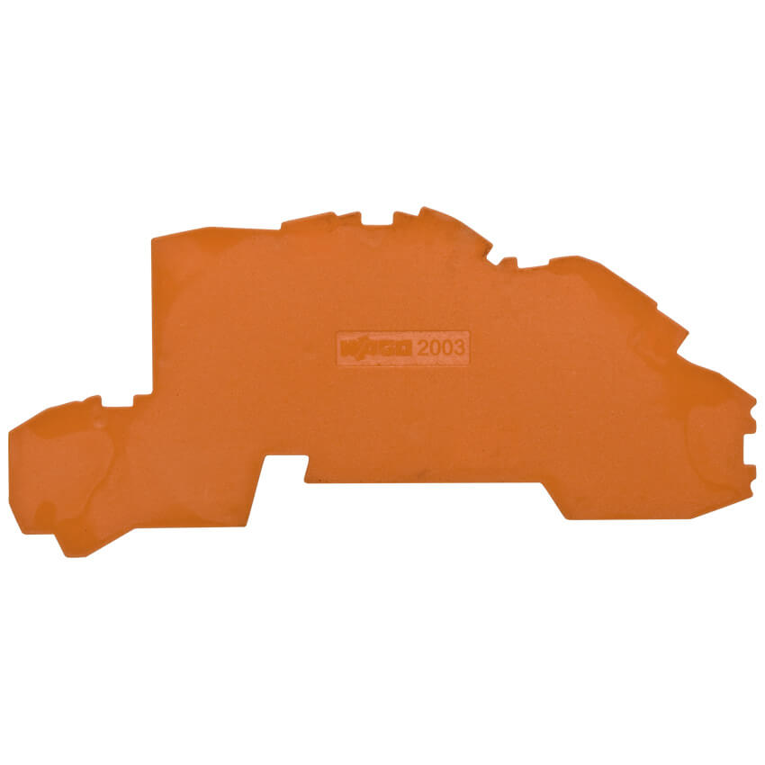 Abschlußplatte für Etagenklemmen, TOP-JOB-S, 2,5 (4)², orange