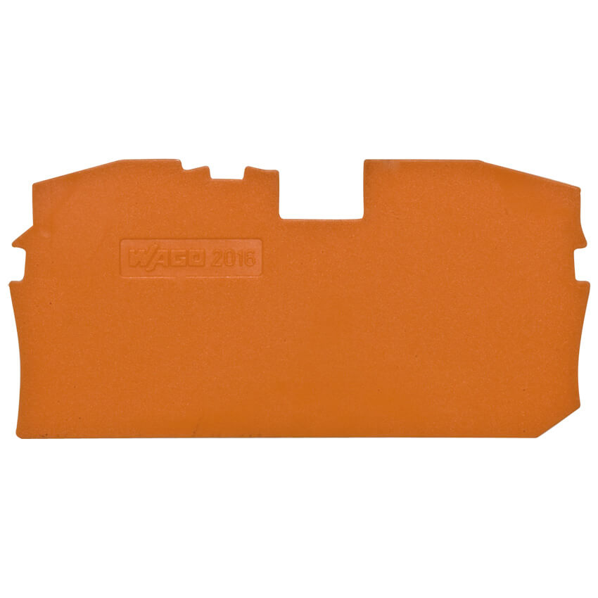 Abschlußplatte für Durchgangsklemmen, TOP-JOB-S, orange, 10 (16)²