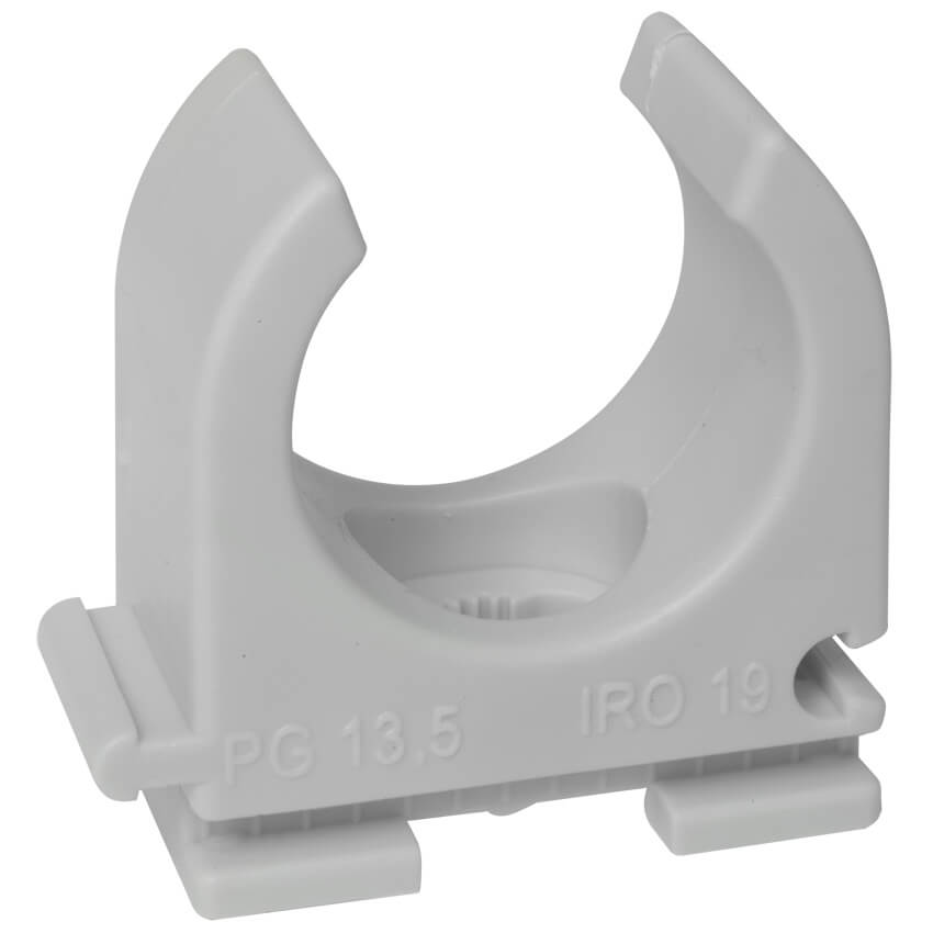 HUP® - Reihen-Klemmschelle, Pg 13,5, IRO 19, M 20, halogenfrei, M 6 Langloch, grau, 100 St.