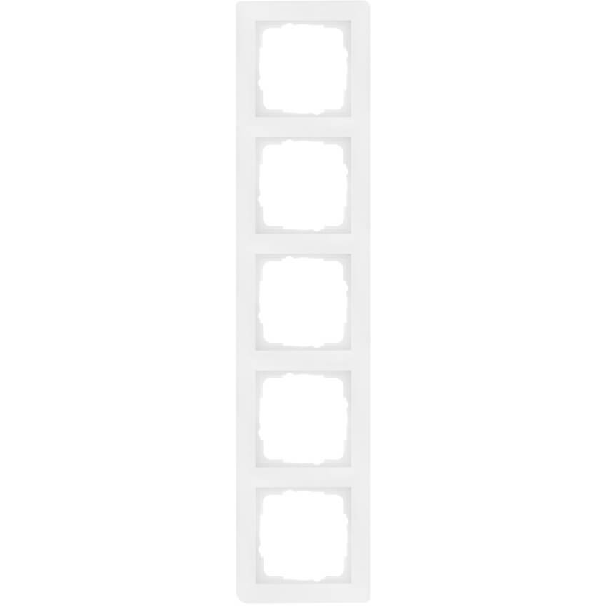 GIRA® - 5-fach Abdeckrahmen, SYSTEM 55, reinweiß glänzend-021503
