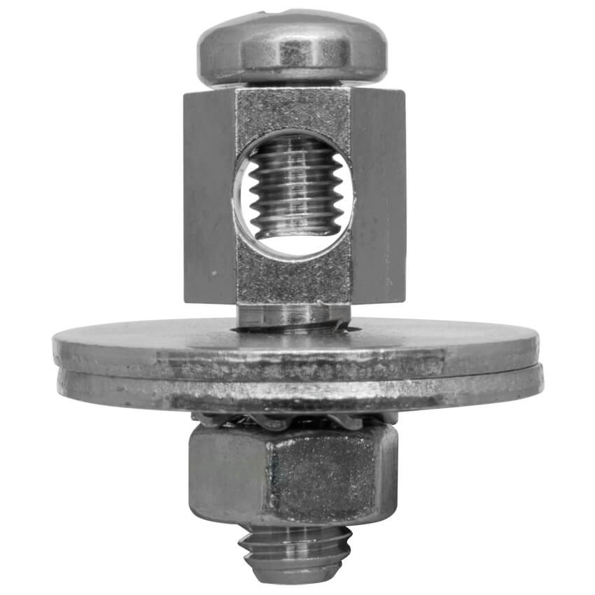 Badewannen- Erdungsklemme,  BEK, M6, Messing vernickelt-1 x 16²