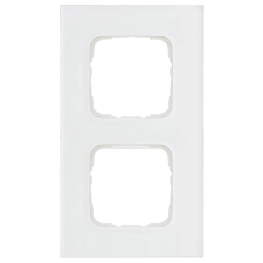 KLEIN®-SI -  Abdeckrahmen Glas 2-fach weiß