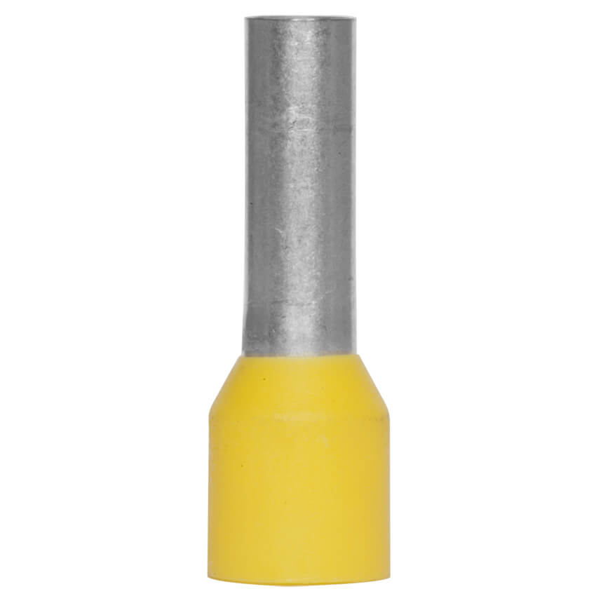 Aderendhülse, Isoliert, für 1 Eingang, 6,0², 19/12 mm, gelb