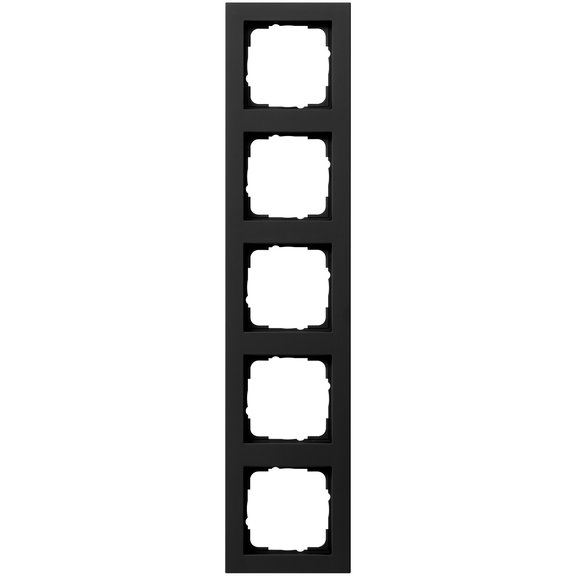 GIRA - Abdeckrahmen, E2, schwarz matt - 5-fach