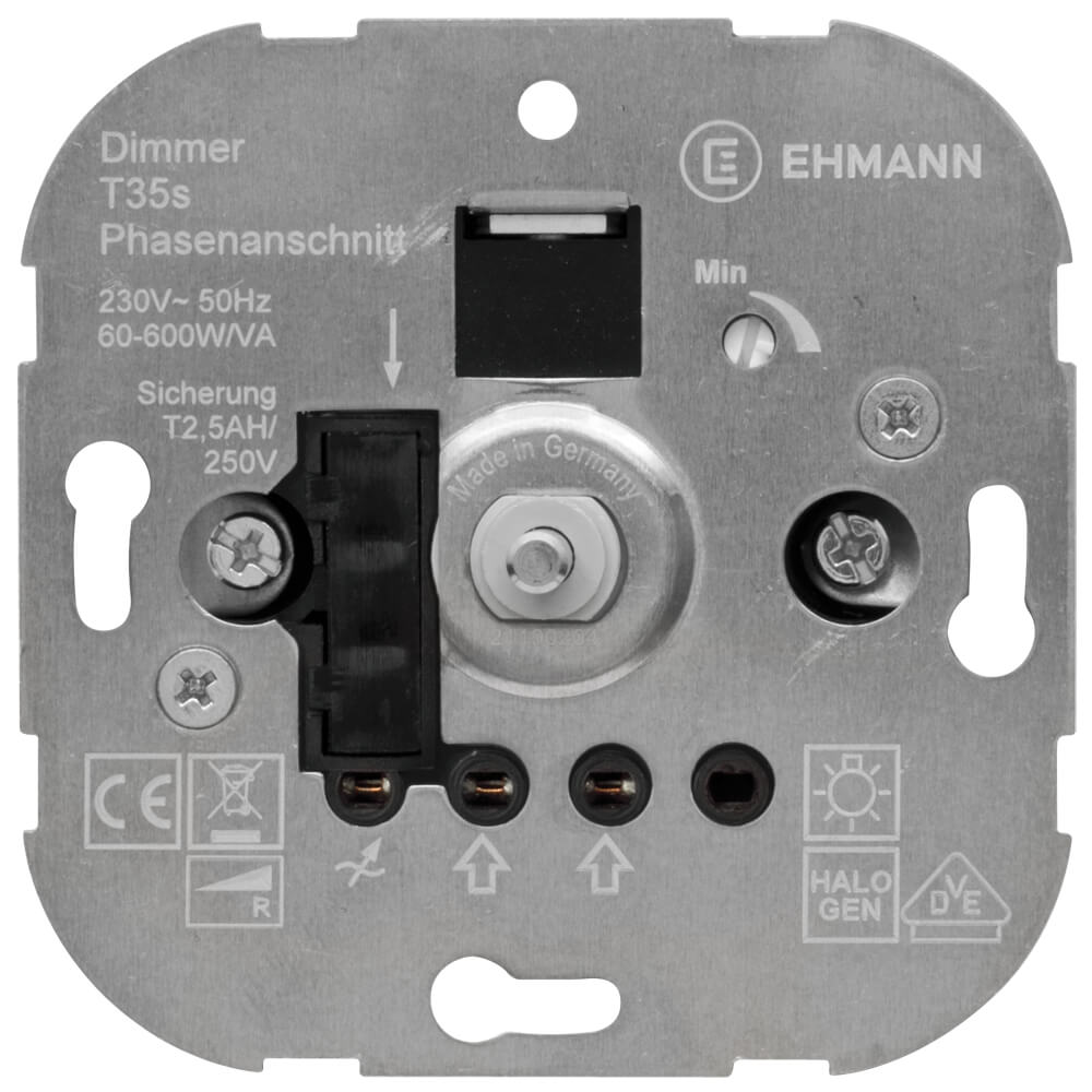 Dimmer-Einsatz UP Druck-Wechselschalter AGL 60-600W