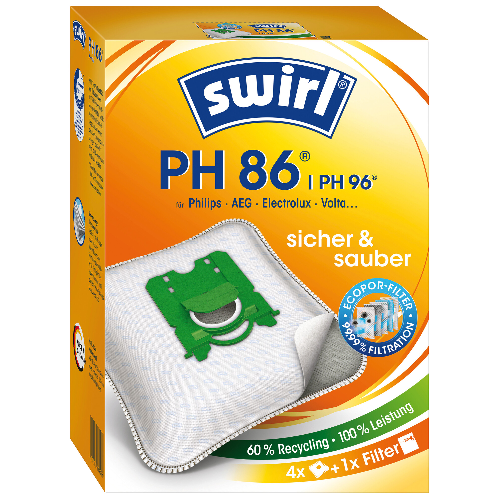 Staubsaugerbeutel für Philips PH86/96