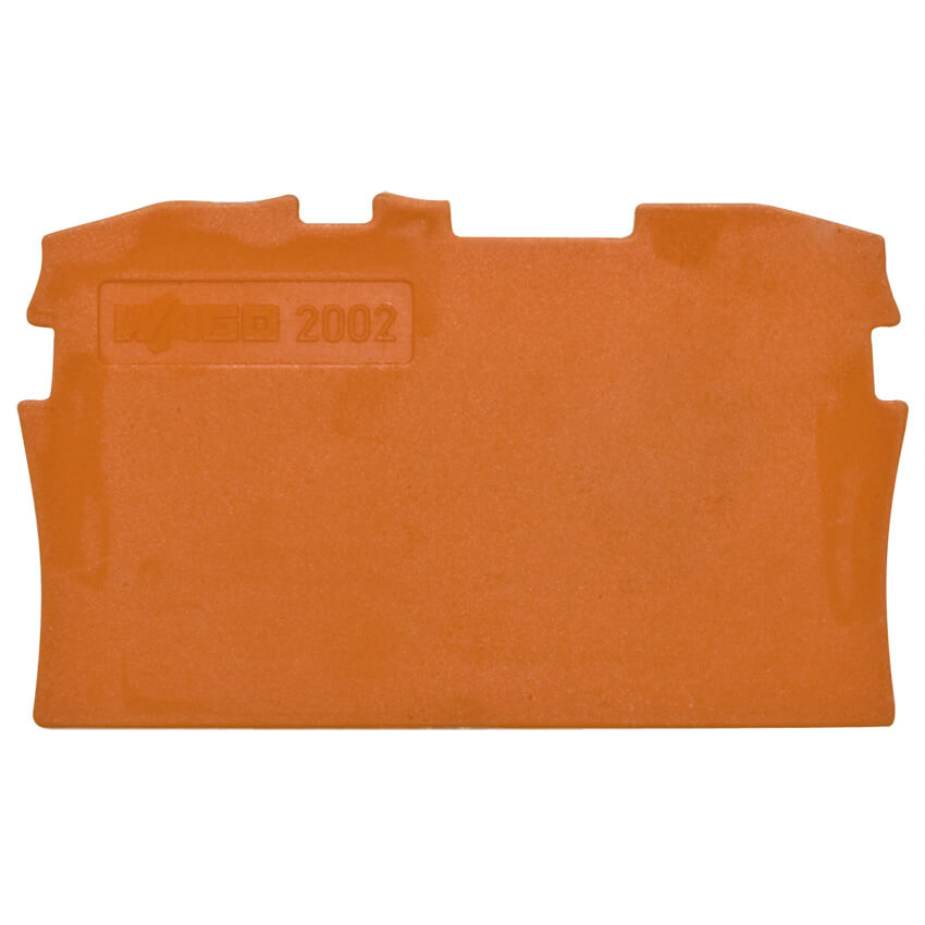 Abschlußplatte für Durchgangsklemmen, TOP-JOB-S, orange, 2,5 (4)²