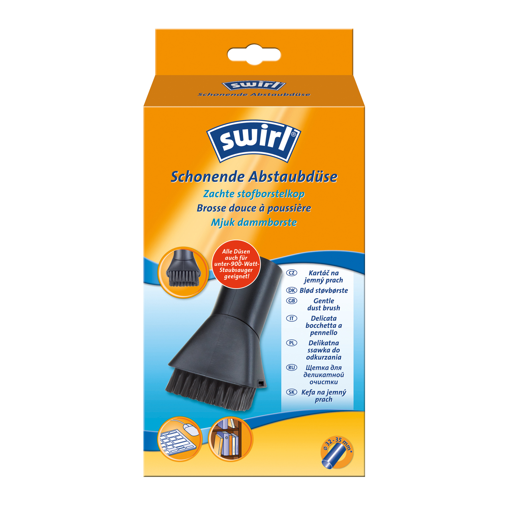 Schonende Abstaubdüse