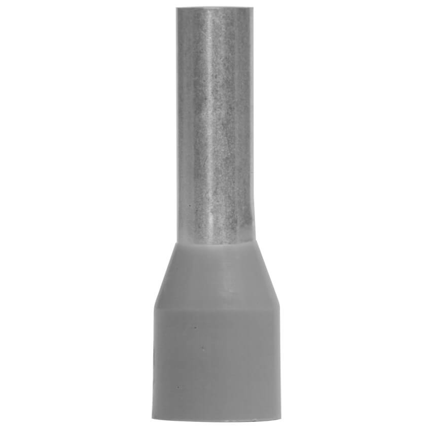 Aderendhülse, Isoliert, für 1 Eingang, 4,0², 16/10 mm, grau