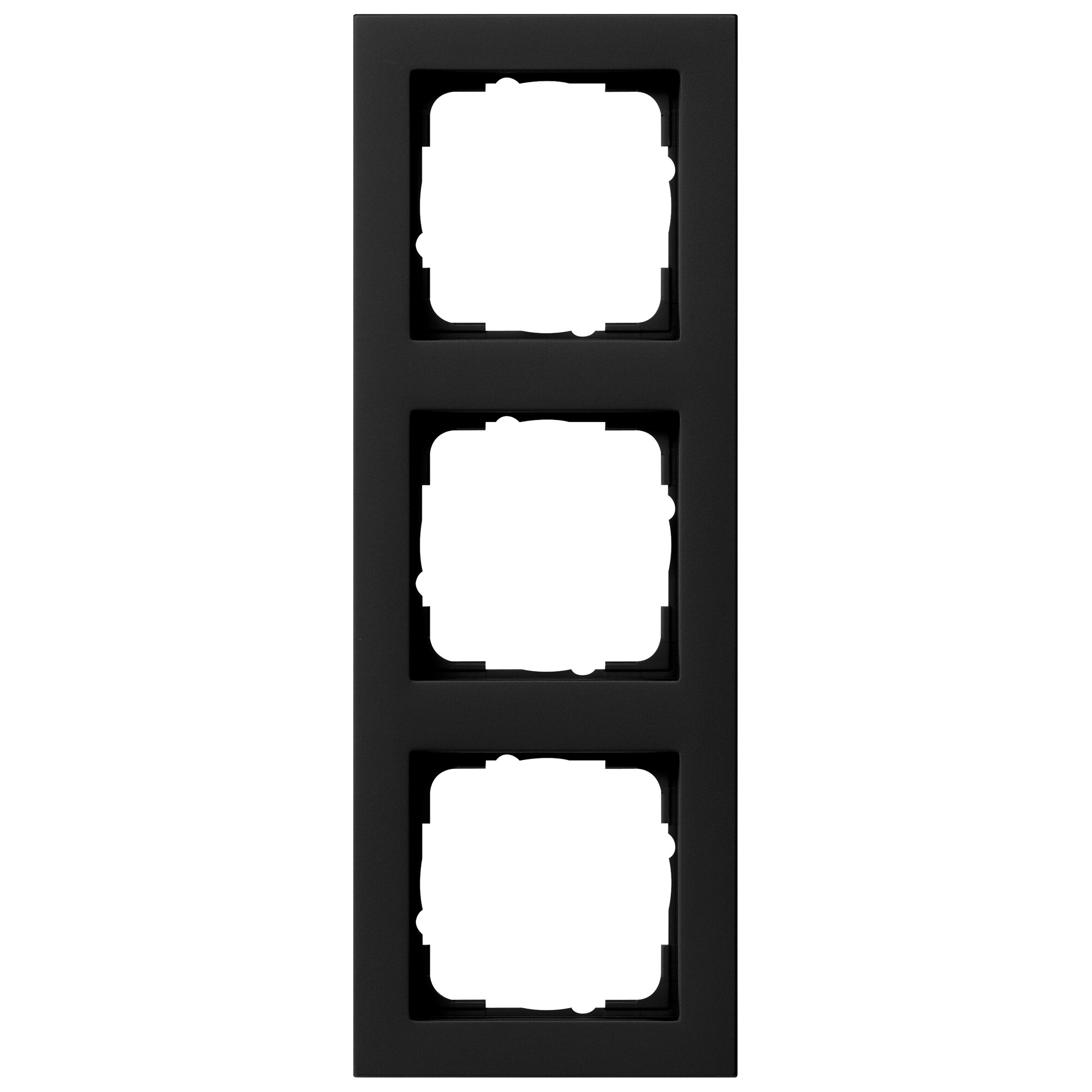 GIRA - Abdeckrahmen, E2, schwarz matt - 3-fach
