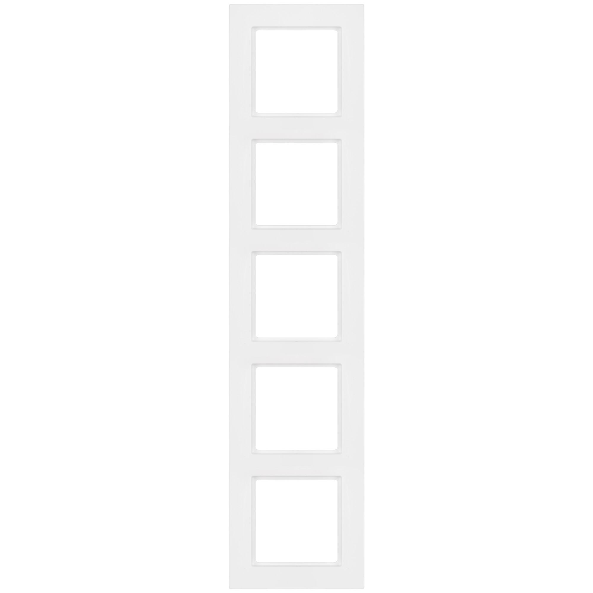 JUNG - Abdeckrahmen, SERIE A 550, alpinweiß glänzend - A5585BFWW 5-fach
