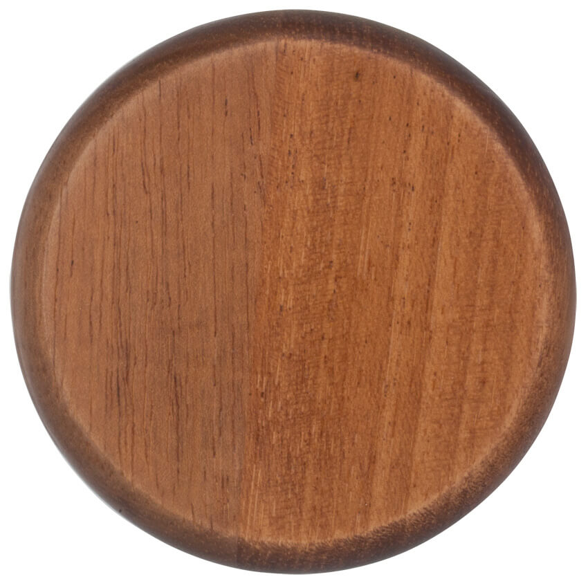 Holz-Bodenplatte 1-fach, für Schalter und Steckdosen, eiche dunkel
