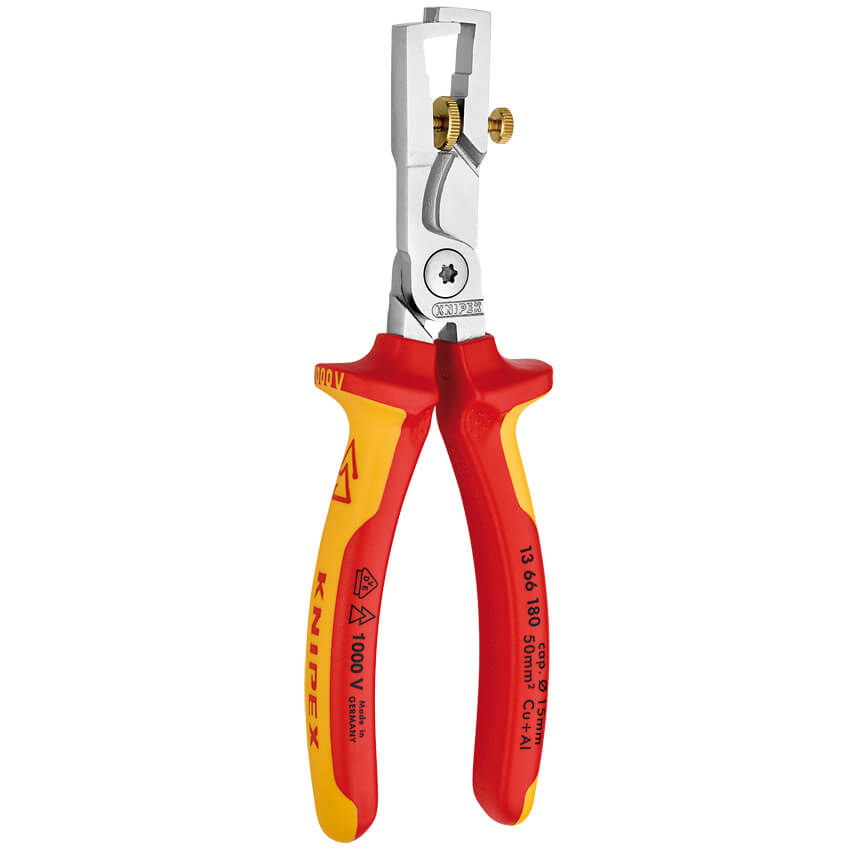 KNIPEX® - VDE-Abisolierzange mit  Scherschneide