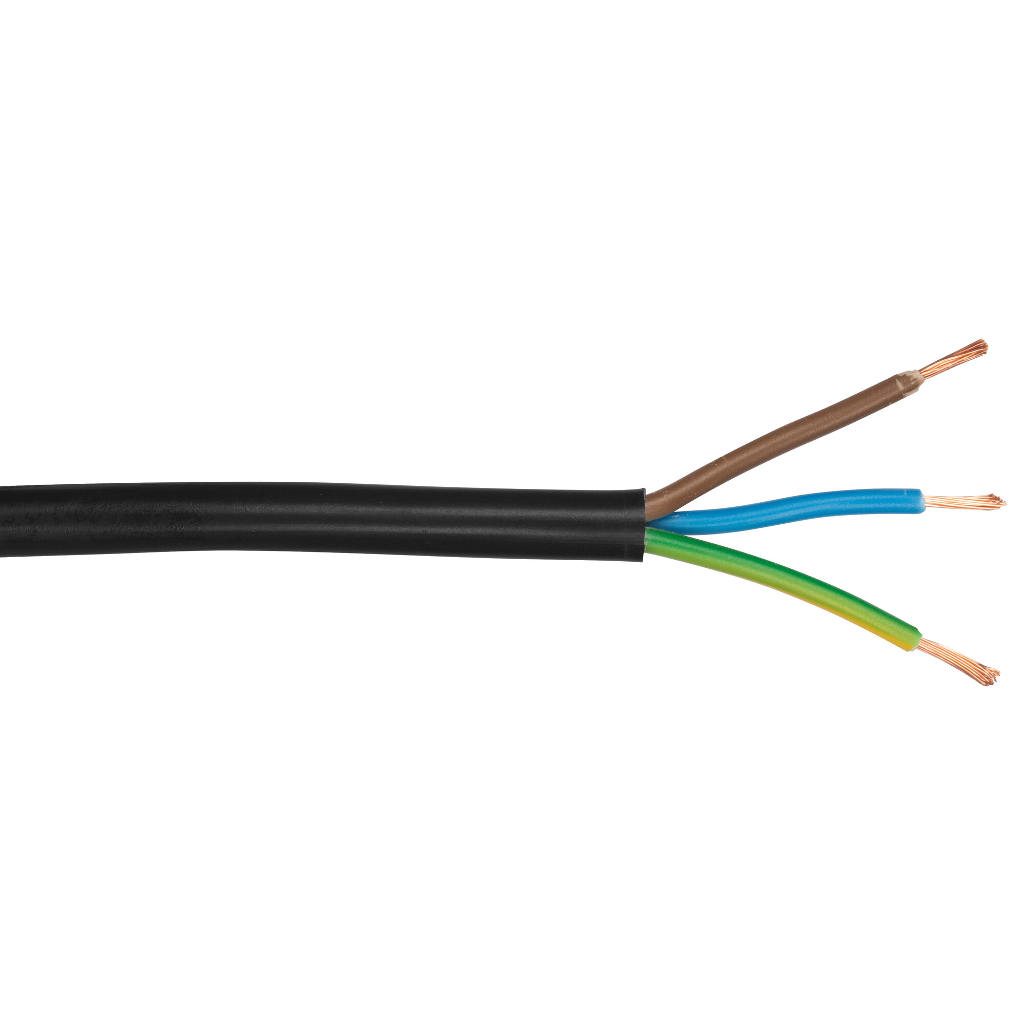 Rundleitung H05 VV-F, 3G x 1,5², schwarz