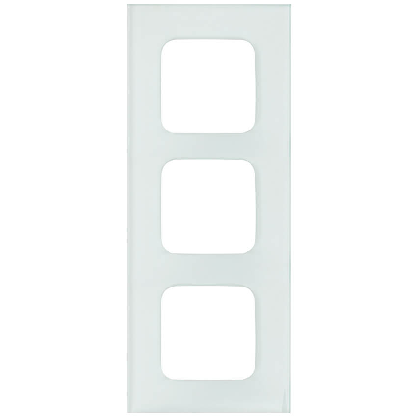 KLEIN®-SI -  Abdeckrahmen Glas 3-fach weiß