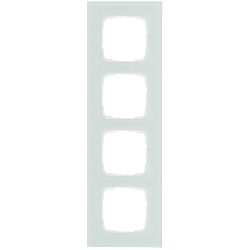 KLEIN - Abdeckrahmen, KLEIN SI®, Glas mint/weiß - 4-fach