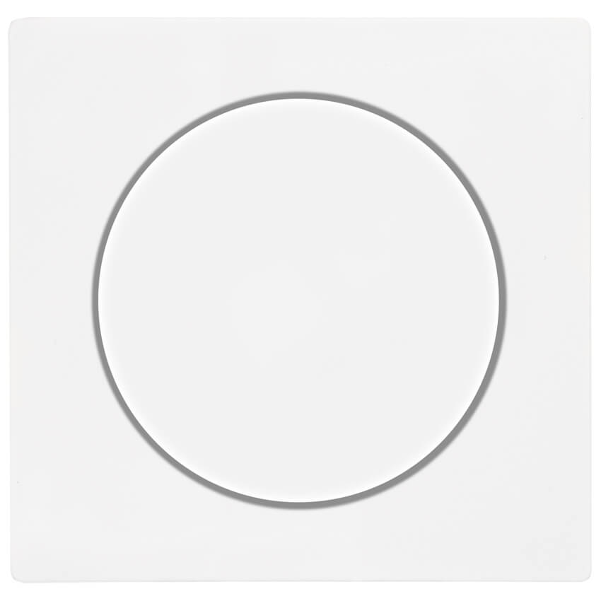 Abdeckung, für Drehdimmer, System M, polarweiß glänzend