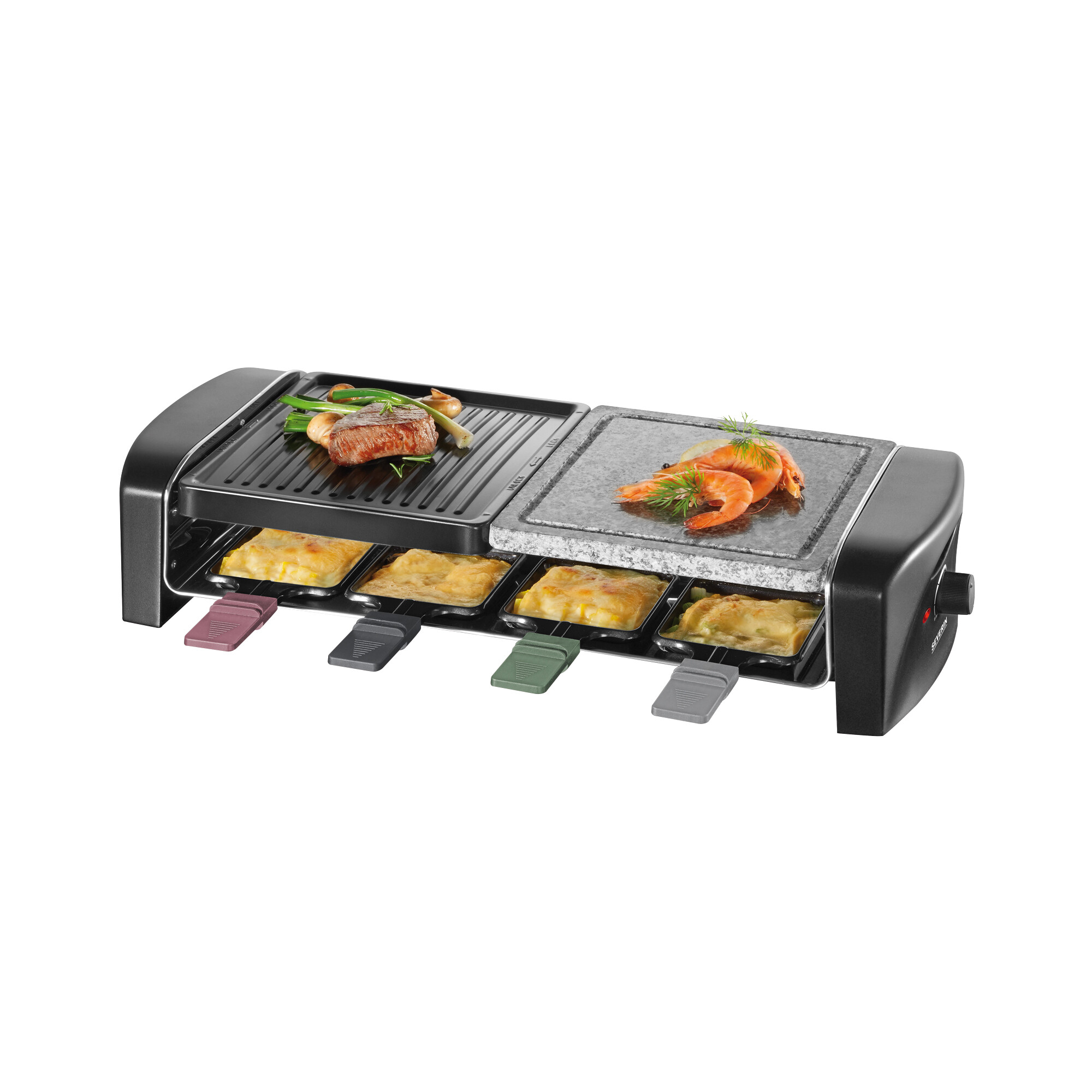 Raclette-Partygrill RG 9645, 1400W, mit 8 Pfännchen