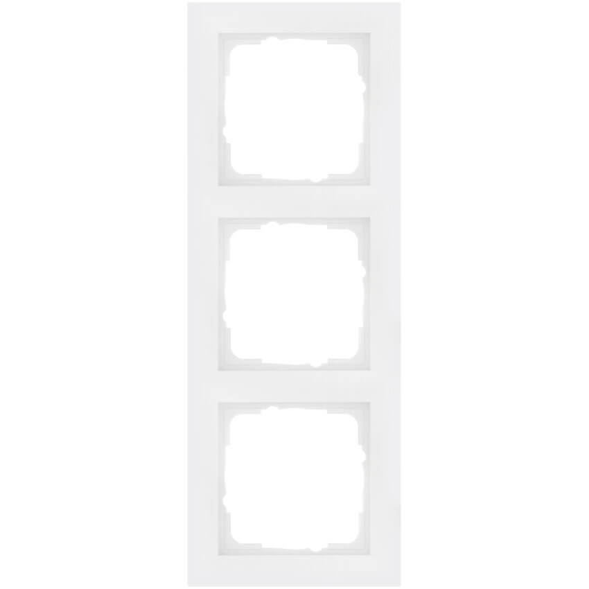 GIRA® -  3-fach Abdeckrahmen, System 55, E2, reinweiß-021329