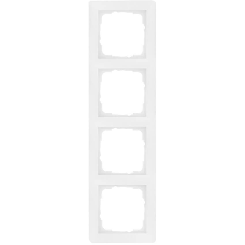 GIRA® - 4-fach Abdeckrahmen, SYSTEM 55, reinweiß glänzend-021403