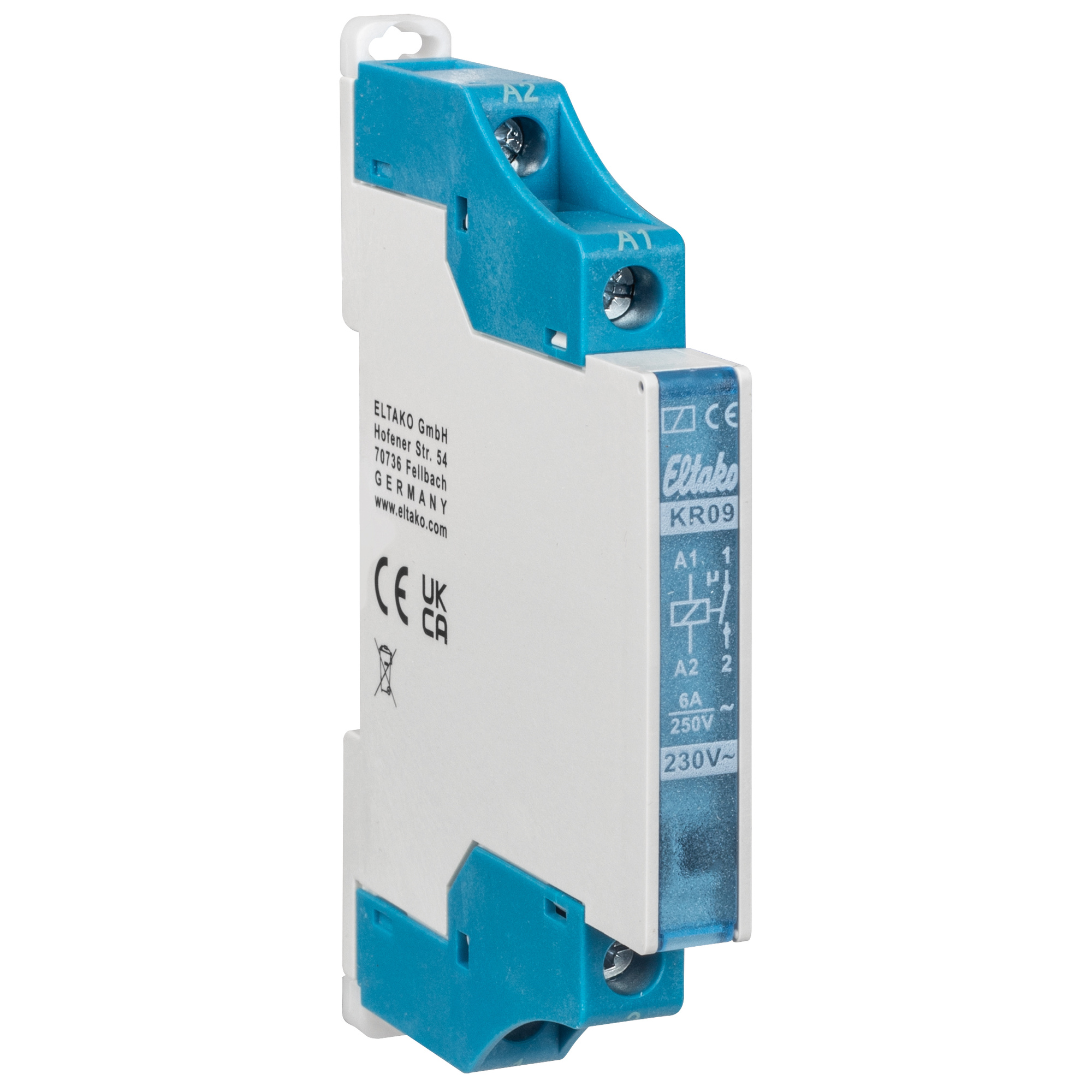 Koppelrelais, KR09-230V, elektronisch, 1 Schließer potenzialfrei 6A