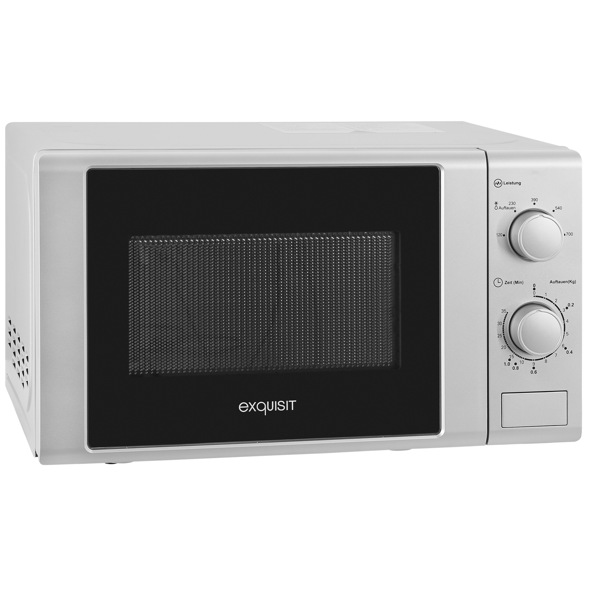 Mikrowelle, 120-700W, 20 Liter, silber