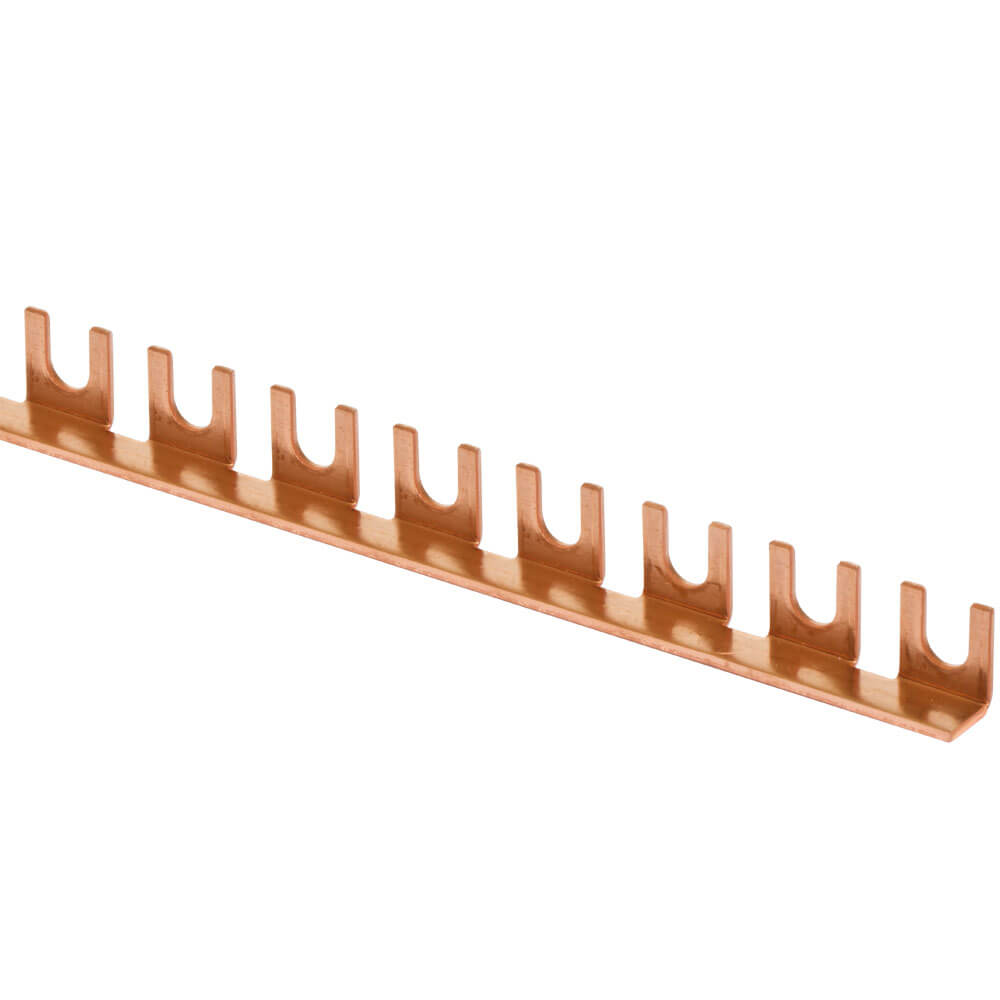 Gabel-Phasenschiene, 12 mm², 1-polig, L-Form, für 12 LS-Schalter