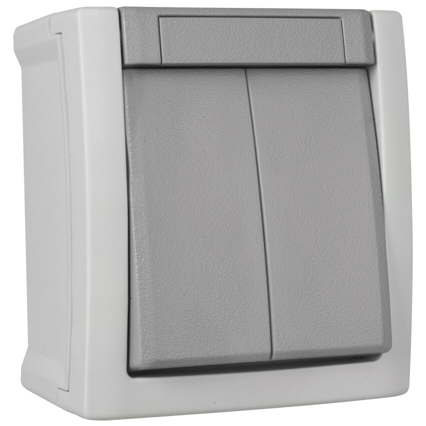 Panasonic® - AP/FR - PACIFIC - grau/dunkelgrau -Serien-Schalter