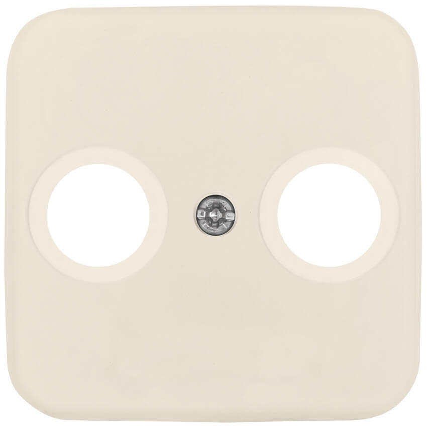 BUSCH-JAEGER® - DURO 2000 SI® - Zentralplatte, für TV/Radio- Antennensteckdose, cremeweiß