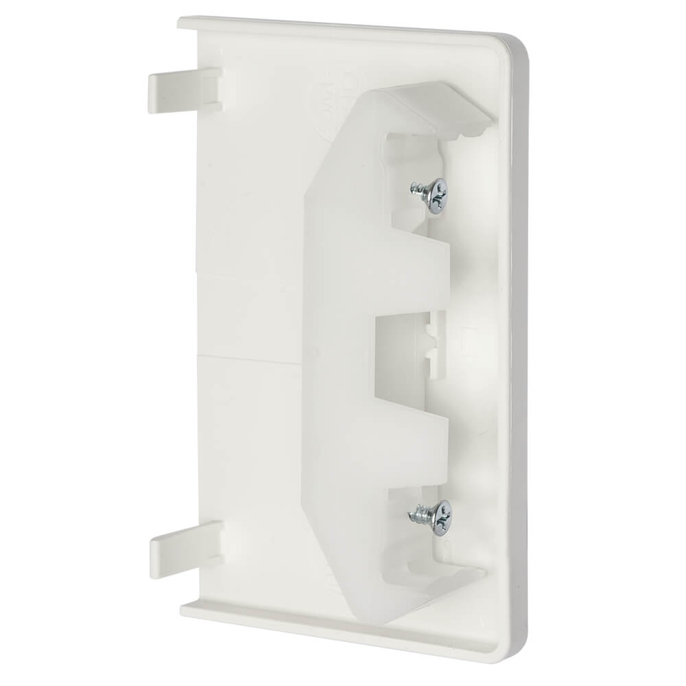 OBO® - Endstück für Brüstungskanal,  70x130mm, reinweiß-GK-E RW