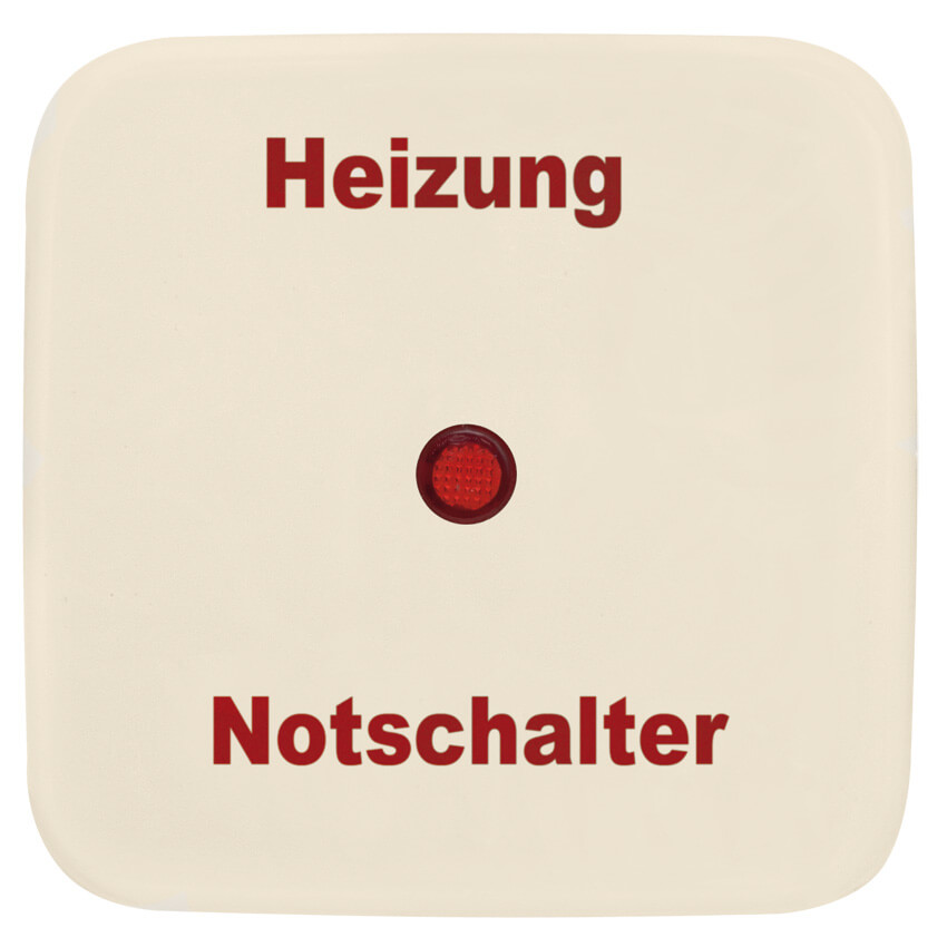 KLEIN®-SI -  Einzelwippe cremeweiß Symbol Heizungsnotschalter