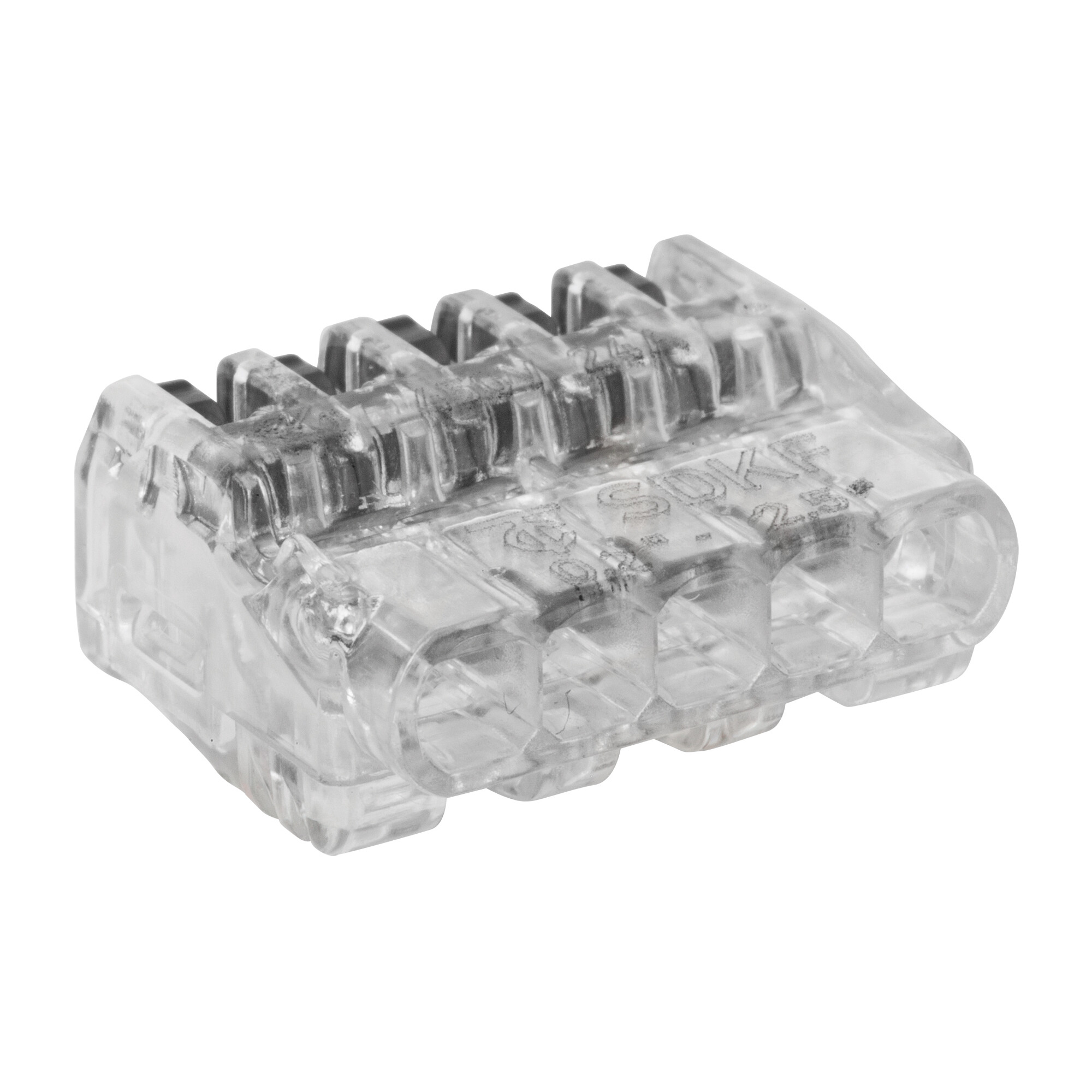 Universal-Verbindungsklemme, SDKF, 0,02 - 2,5 mm², transparent, 5-polig
