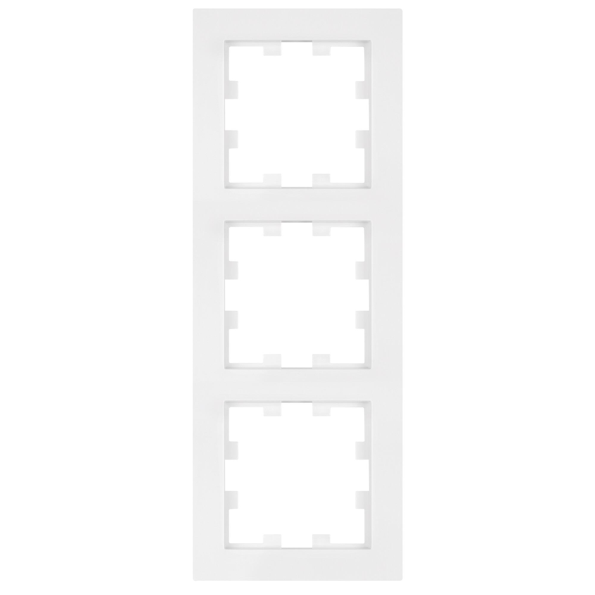 Panasonic - Abdeckrahmen, KARRE Plus 55, reinweiss (~RAL 9010) - 3-fach