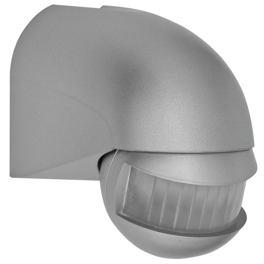 AP-Bewegungsmelder 180°, bis 12 m, silber