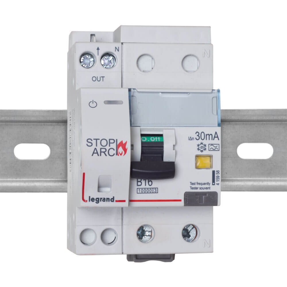 LS/FI-Brandschutzschalter, 1-polig+N+16A/0,03, LEXIC DX3 AFDD LS B16+FI, 3 TE