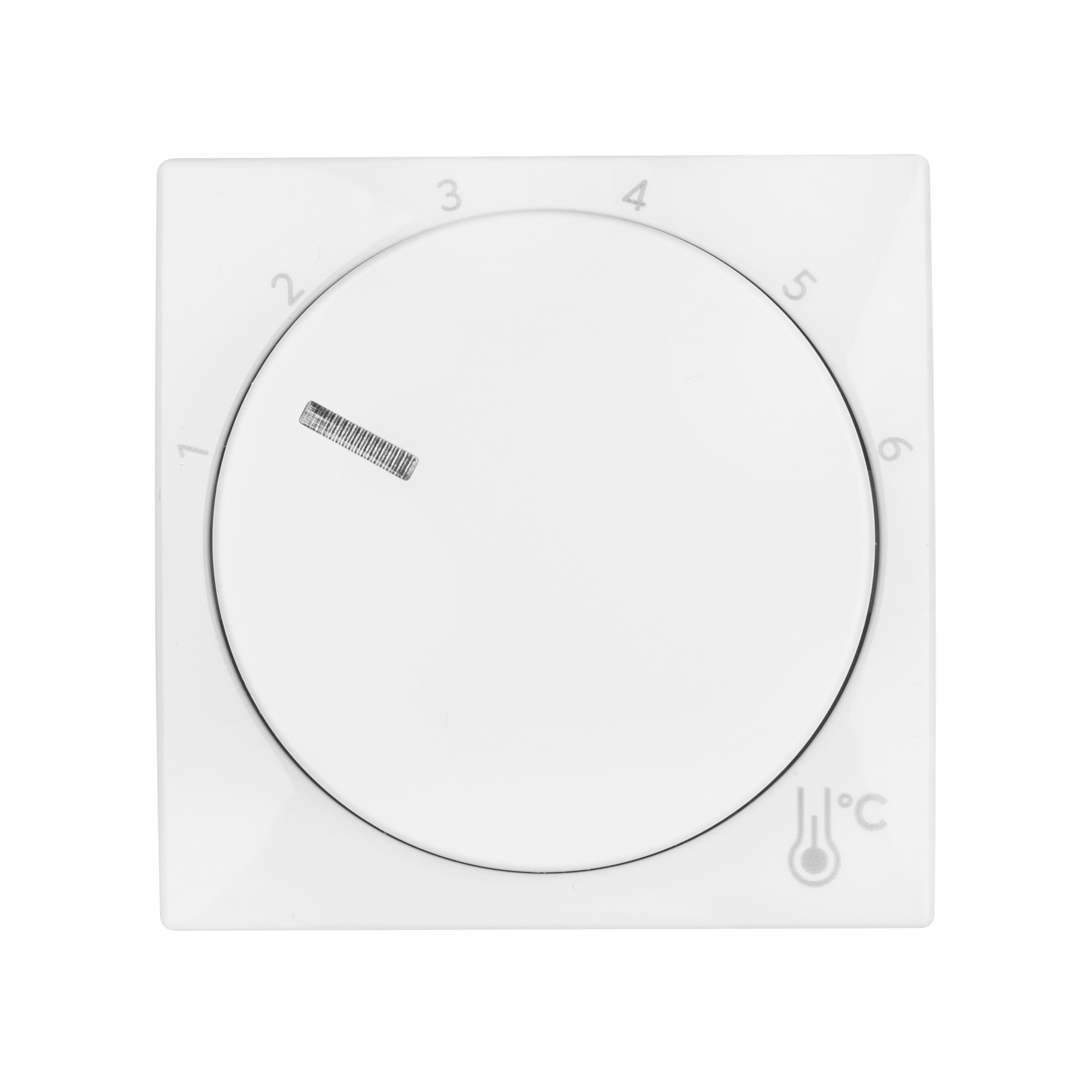 BUSCH-JAEGER - Zentralplatte mit Drehknopf, für Raumtemperaturregler 1094 U-101, BUSCH Balance-SI -