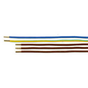 Zählerabgangsleitung, 5 x 10², 3 x braun, L 575, 1 x blau, L 1.100, 1 x grün/gelb, L 1.100, beidseitig mit Hülsen