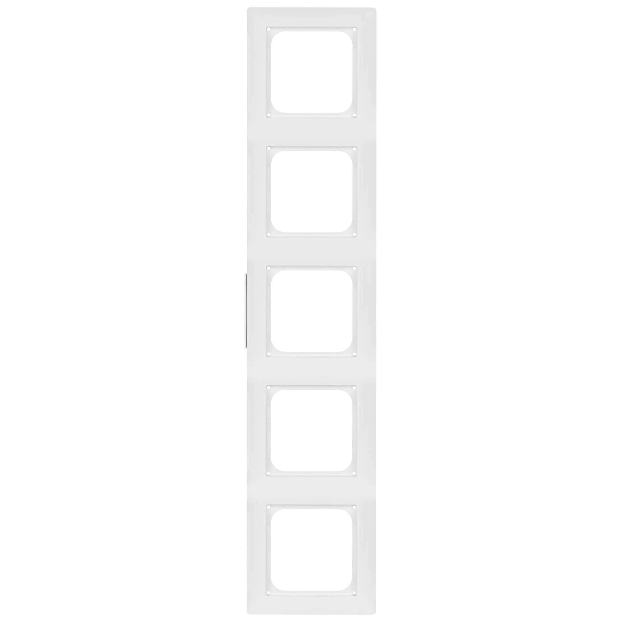 BUSCH-JAEGER - Abdeckrahmen, mit Beschriftungsstreifen 8 mm, K55 BB, reinweiß - K552515/04BB 5-fach