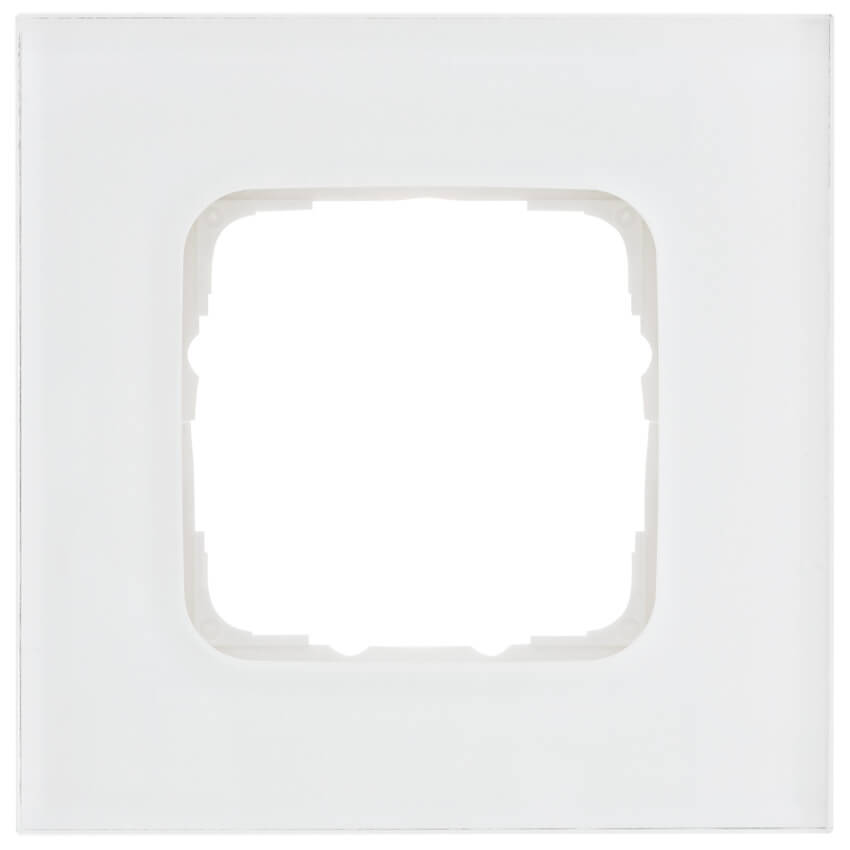 KLEIN®-SI -  Abdeckrahmen Glas 1-fach weiß