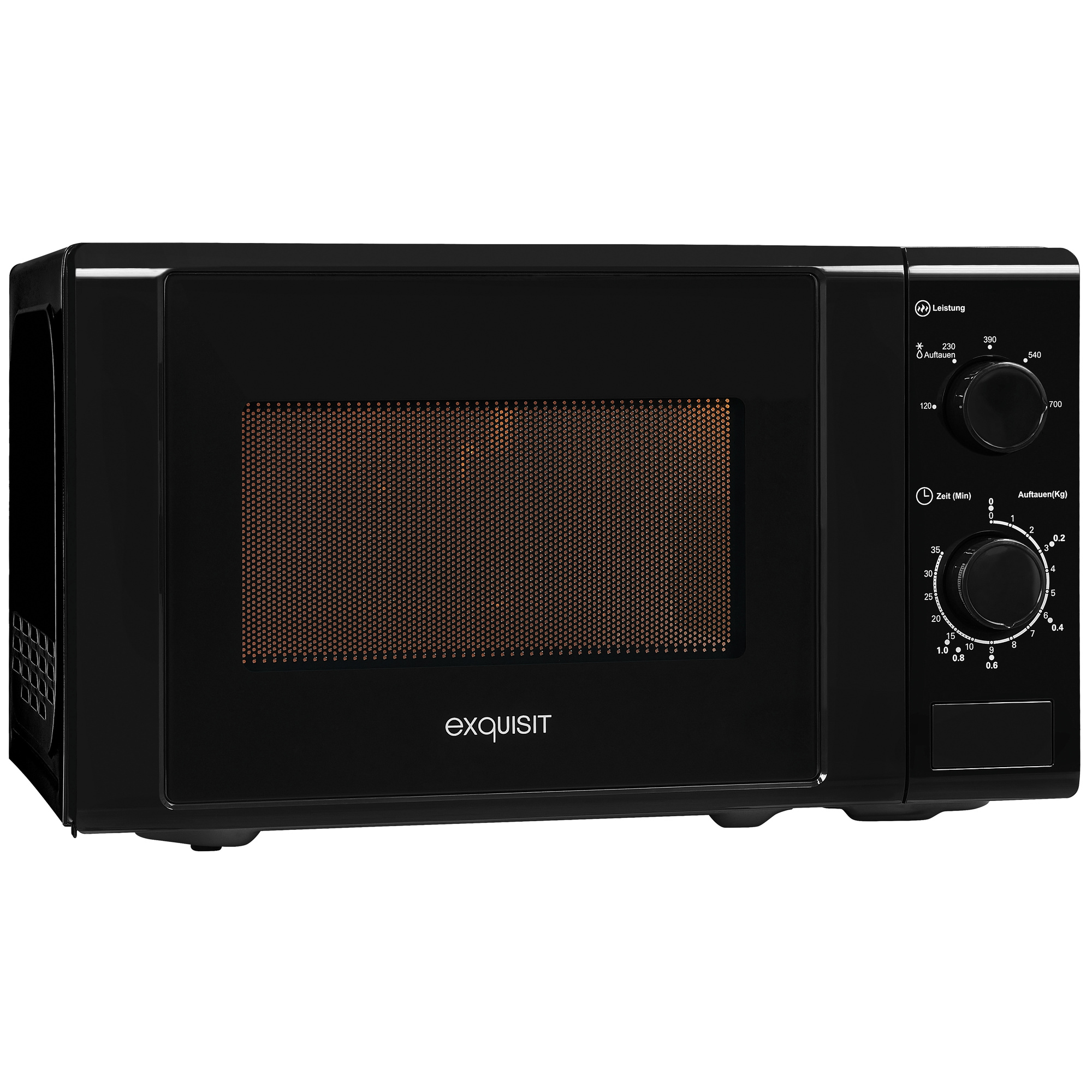 Mikrowelle, 120-700W, 20 Liter, schwarz